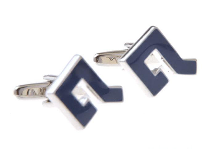 Logo Cufflinks  Blue Elegant Cufflinks Paint Cufflinks Flags Wholesale & Customized  CL655690
