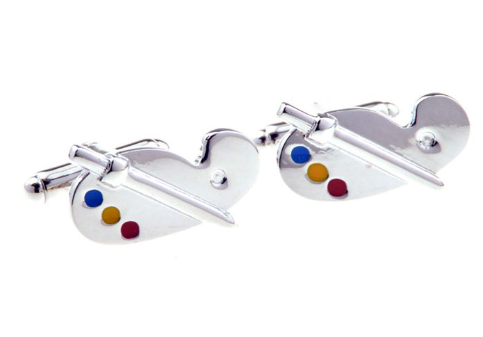 Painting Tools Cufflinks  Multi Color Fashion Cufflinks Paint Cufflinks Tools Wholesale & Customized  CL655698
