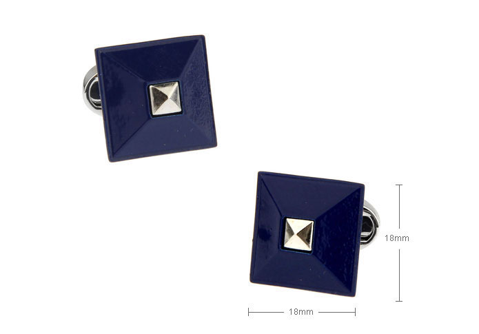  Blue Elegant Cufflinks Paint Cufflinks Wholesale & Customized  CL655729