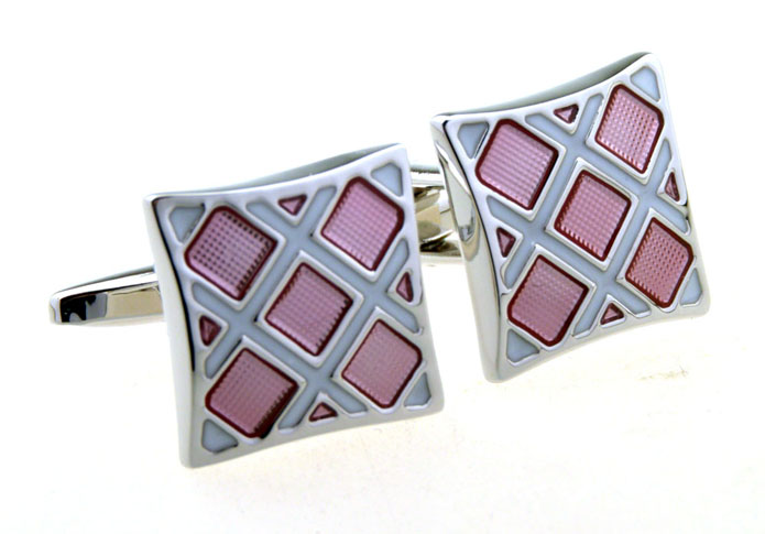  Pink Charm Cufflinks Paint Cufflinks Wholesale & Customized  CL656487