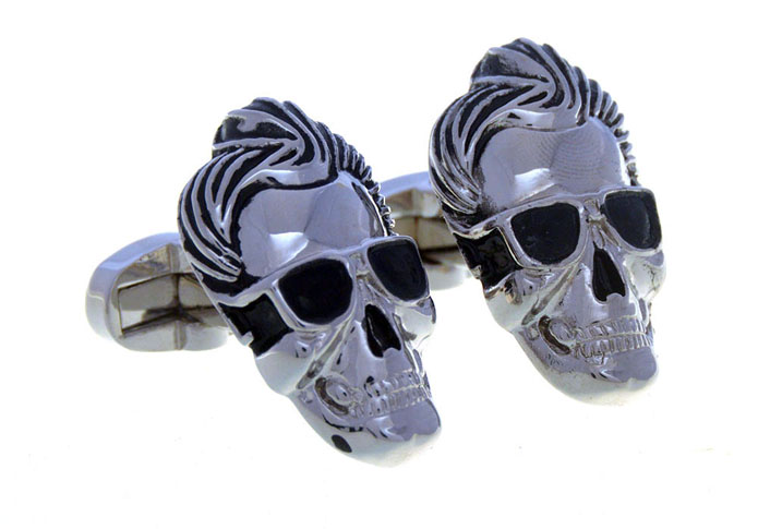 Shantou Cufflinks  Black Classic Cufflinks Paint Cufflinks Skull Wholesale & Customized  CL656734