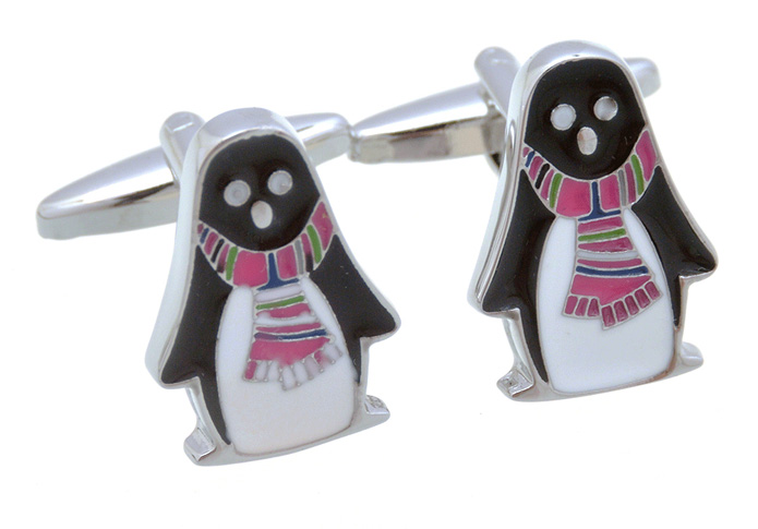 Penguin Cufflinks  Multi Color Fashion Cufflinks Paint Cufflinks Animal Wholesale & Customized  CL657171