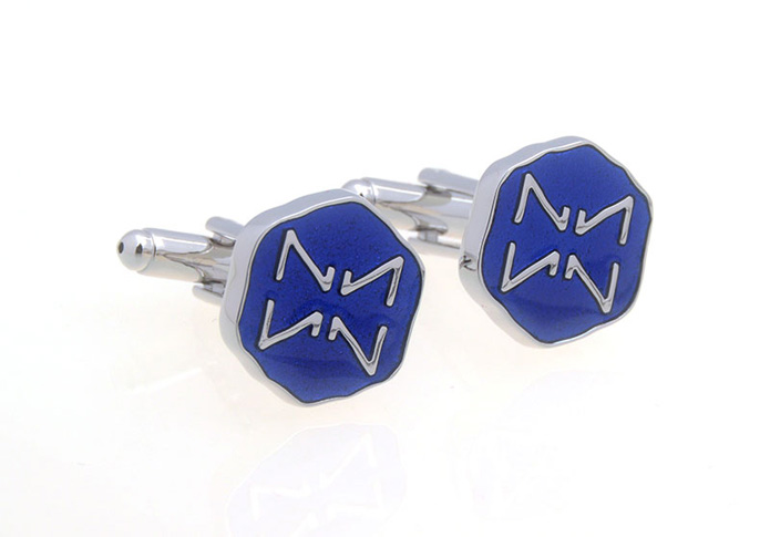  Blue Elegant Cufflinks Paint Cufflinks Symbol Wholesale & Customized  CL657207