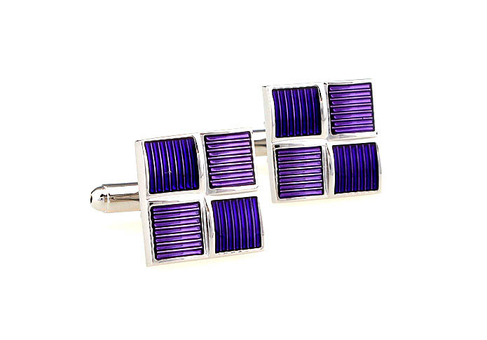  Purple Romantic Cufflinks Paint Cufflinks Wholesale & Customized  CL662452