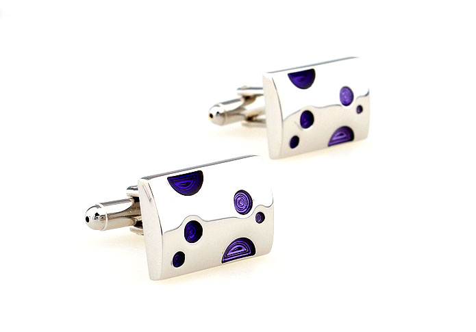  Purple Romantic Cufflinks Paint Cufflinks Wholesale & Customized  CL662478