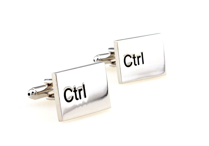 Keyboard keys CTRL Cufflinks  Black Classic Cufflinks Paint Cufflinks Tools Wholesale & Customized  CL662503