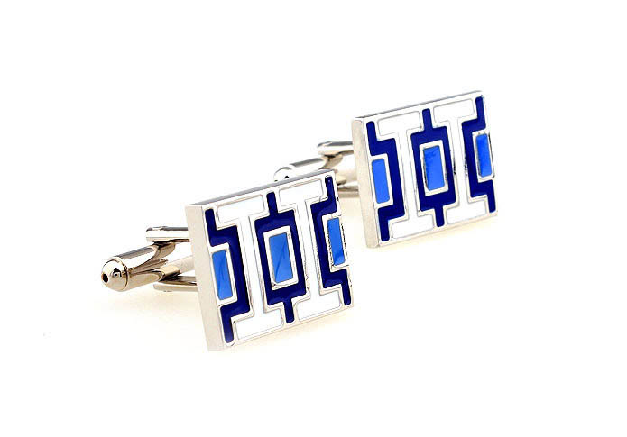  Blue Elegant Cufflinks Paint Cufflinks Wholesale & Customized  CL662513