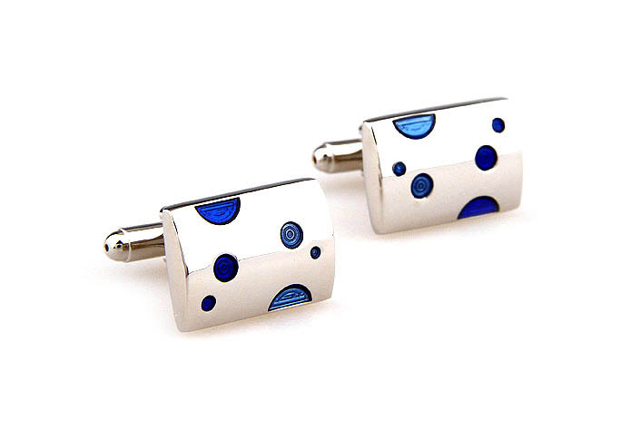  Blue Elegant Cufflinks Paint Cufflinks Wholesale & Customized  CL662628