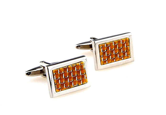  Yellow Lively Cufflinks Paint Cufflinks Wholesale & Customized  CL662798
