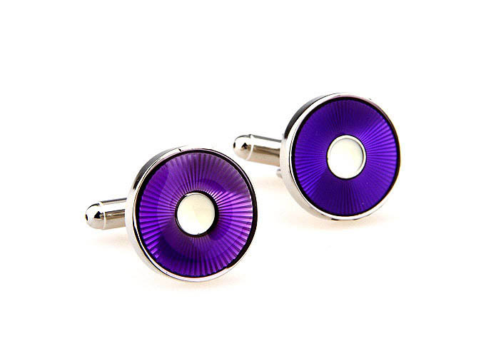  Purple Romantic Cufflinks Paint Cufflinks Wholesale & Customized  CL662802