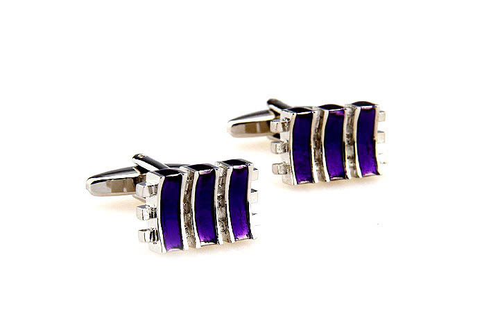  Purple Romantic Cufflinks Paint Cufflinks Wholesale & Customized  CL662817