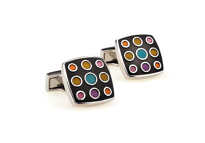  Multi Color Fashion Cufflinks Paint Cufflinks Wholesale & Customized  CL662967
