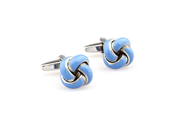  Blue Elegant Cufflinks Paint Cufflinks Knot Wholesale & Customized  CL663031