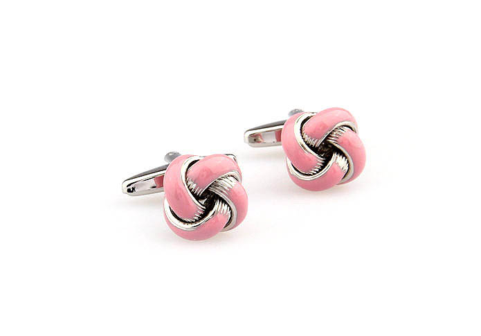  Pink Charm Cufflinks Paint Cufflinks Knot Wholesale & Customized  CL663036
