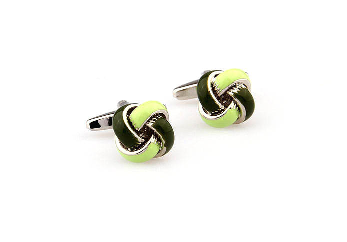  Green Intimate Cufflinks Paint Cufflinks Knot Wholesale & Customized  CL663056