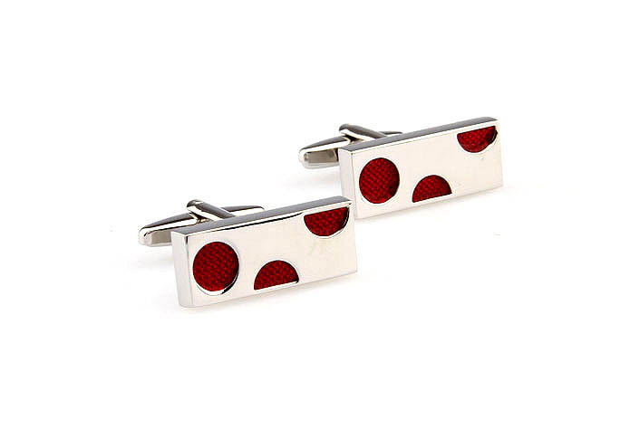  Red Festive Cufflinks Paint Cufflinks Wholesale & Customized  CL663131