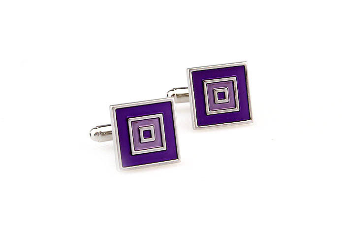 Revolve shaped Cufflinks  Purple Romantic Cufflinks Paint Cufflinks Funny Wholesale & Customized  CL663237