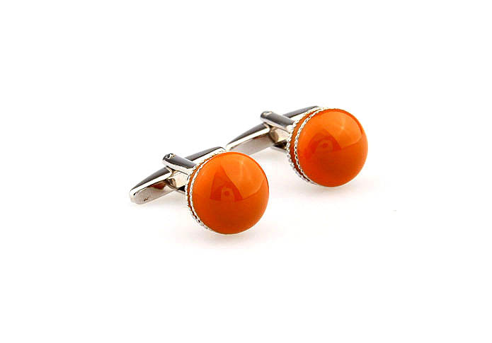  Orange Cheerful Cufflinks Paint Cufflinks Sports Wholesale & Customized  CL663248