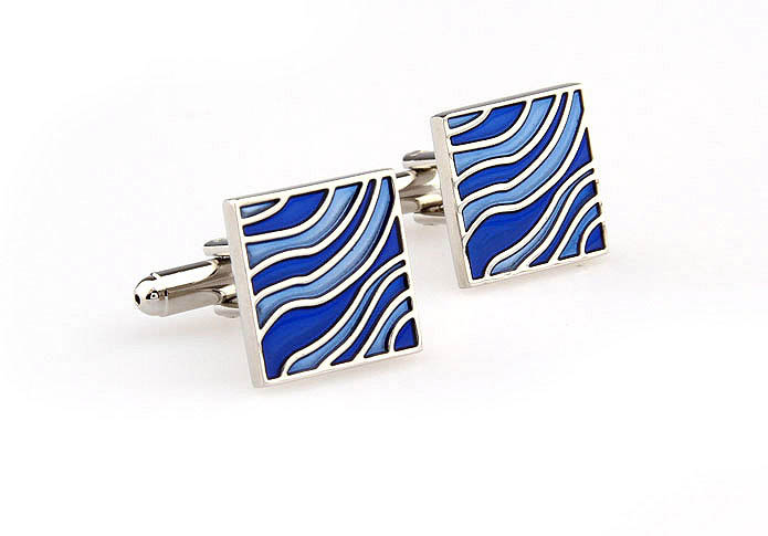  Blue Elegant Cufflinks Paint Cufflinks Wholesale & Customized  CL663271