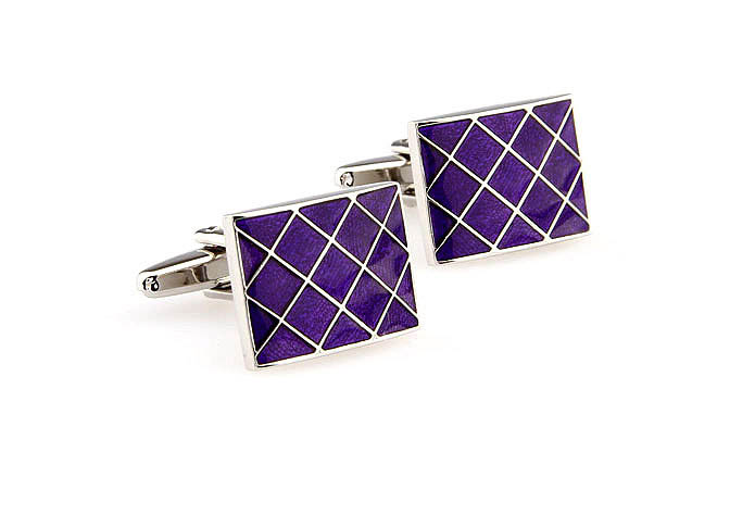  Purple Romantic Cufflinks Paint Cufflinks Wholesale & Customized  CL663327