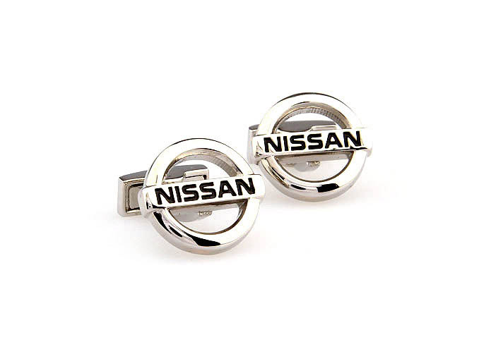 NISSAN Cars marked Cufflinks  Black Classic Cufflinks Paint Cufflinks Automotive Wholesale & Customized  CL663500