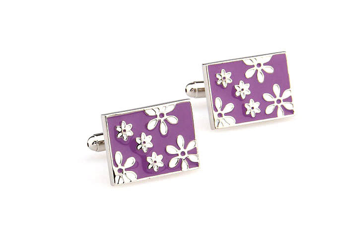 Flower Cufflinks  Multi Color Fashion Cufflinks Paint Cufflinks Funny Wholesale & Customized  CL663553