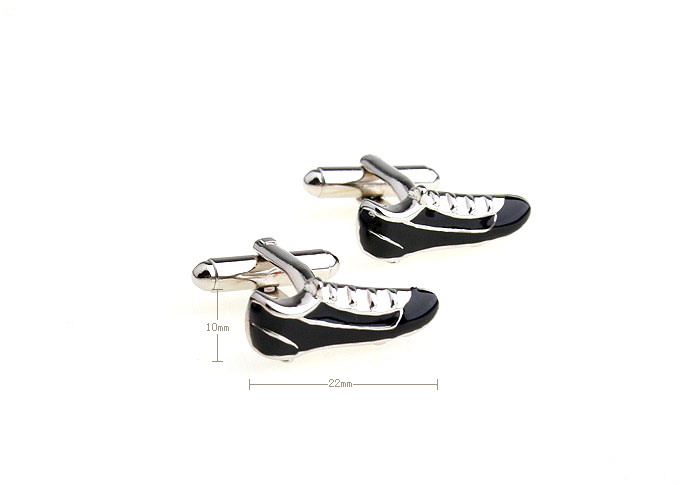 Soccer shoes Cufflinks  Black Classic Cufflinks Paint Cufflinks Hipster Wear Wholesale & Customized  CL670962