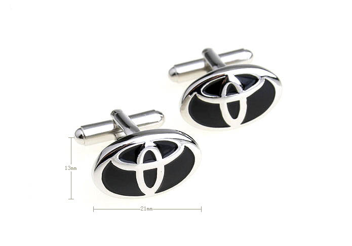 Toyota Cars marked Cufflinks  Black Classic Cufflinks Paint Cufflinks Automotive Wholesale & Customized  CL670995
