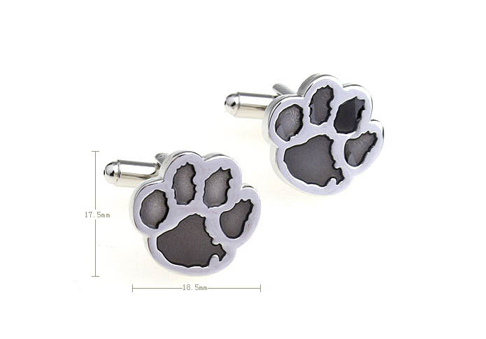 Bear's paw Cufflinks  Gray Steady Cufflinks Paint Cufflinks Animal Wholesale & Customized  CL670999