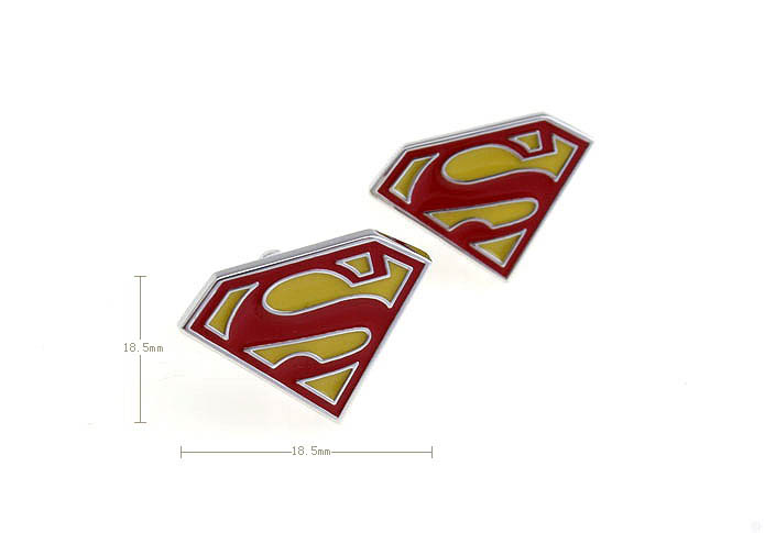 Superman Cufflinks  Multi Color Fashion Cufflinks Paint Cufflinks Flags Wholesale & Customized  CL671019