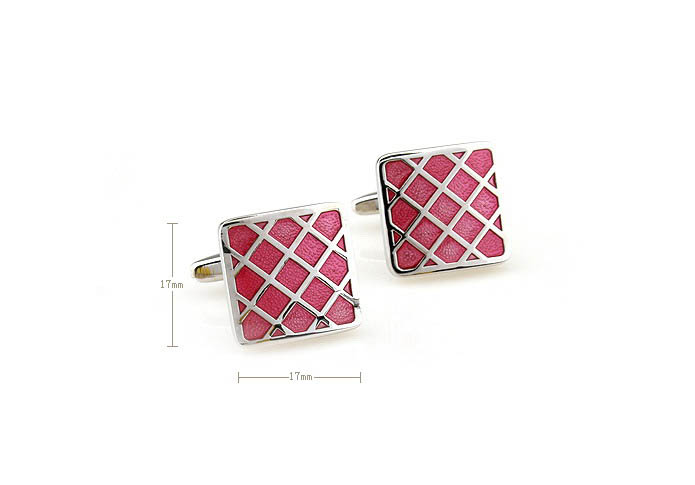  Pink Charm Cufflinks Paint Cufflinks Wholesale & Customized  CL671077