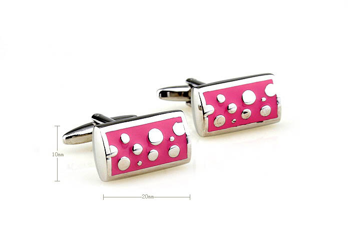  Pink Charm Cufflinks Paint Cufflinks Wholesale & Customized  CL671087