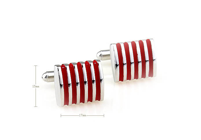  Red Festive Cufflinks Paint Cufflinks Wholesale & Customized  CL671104