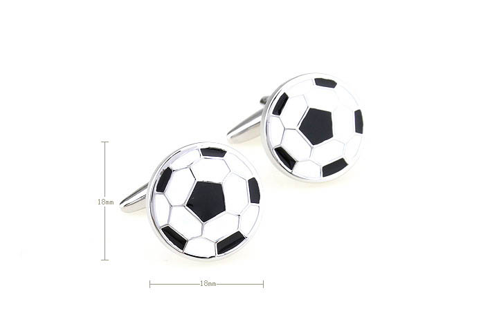 Football Cufflinks  Black White Cufflinks Paint Cufflinks Sports Wholesale & Customized  CL671133