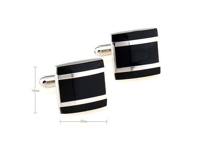  Black Classic Cufflinks Paint Cufflinks Wholesale & Customized  CL671143