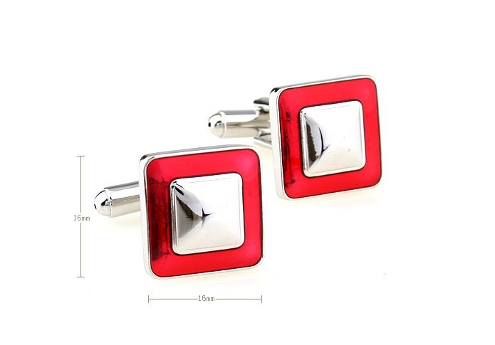  Red Festive Cufflinks Paint Cufflinks Wholesale & Customized  CL671144