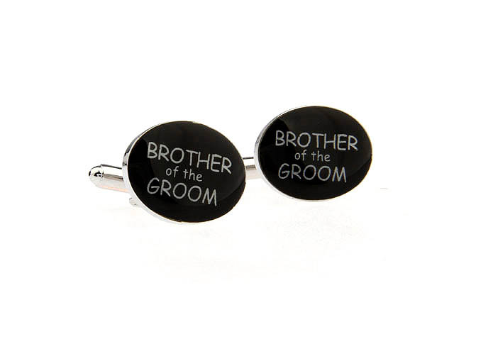 BROTHER OF THE GROOM Cufflinks  Black Classic Cufflinks Paint Cufflinks Wedding Wholesale & Customized  CL671232