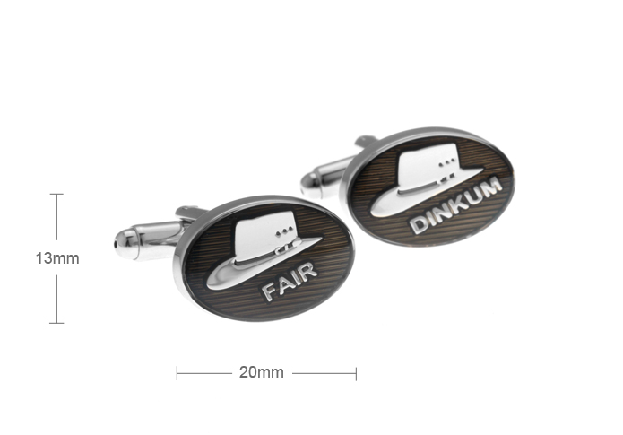 FAIR DINKUM Cufflinks  Khaki Dressed Cufflinks Paint Cufflinks Flags Wholesale & Customized  CL671725