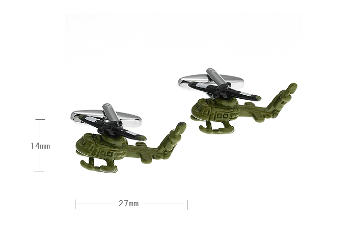 The helicopter Cufflinks  Multi Color Fashion Cufflinks Paint Cufflinks Military Wholesale & Customized  CL671742