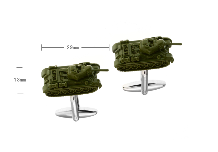 Tank Cufflinks  Green Intimate Cufflinks Paint Cufflinks Military Wholesale & Customized  CL671744