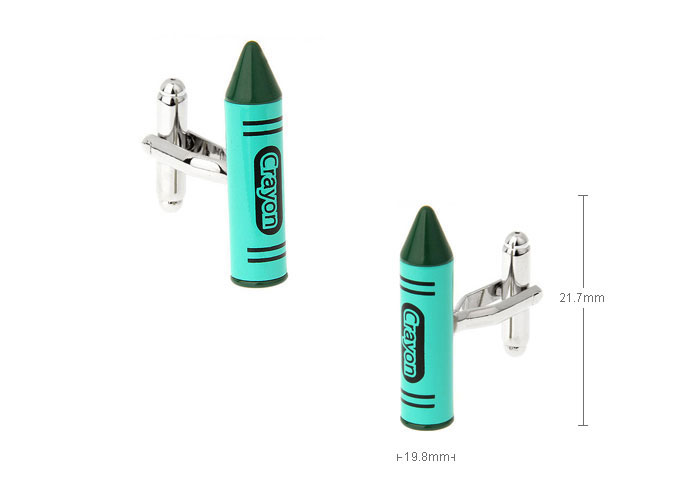 Crayon Cufflinks  Green Intimate Cufflinks Paint Cufflinks Tools Wholesale & Customized  CL671785