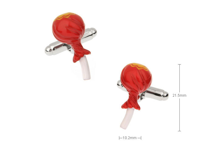 Big candy Cufflinks  Red Festive Cufflinks Paint Cufflinks Food and Drink Wholesale & Customized  CL671833