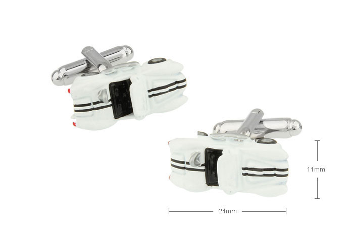 Sports Car Cufflinks  Black White Cufflinks Paint Cufflinks Transportation Wholesale & Customized  CL671874