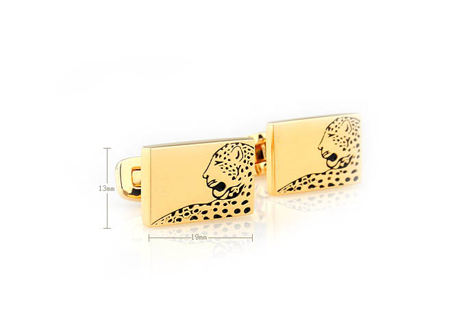 Leopard Cufflinks  Gold Luxury Cufflinks Paint Cufflinks Animal Wholesale & Customized  CL680921