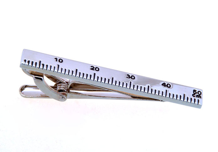 Ruler Tie Clips  Black Classic Tie Clips Paint Tie Clips Tools Wholesale & Customized  CL851088