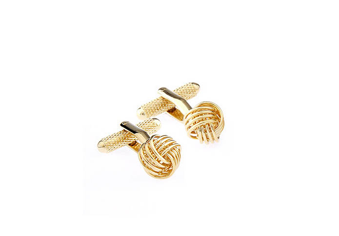  Gold Luxury Cufflinks Metal Cufflinks Knot Wholesale & Customized  CL630792