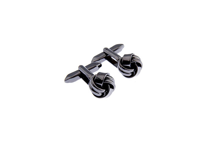  Gray Steady Cufflinks Metal Cufflinks Knot Wholesale & Customized  CL630793