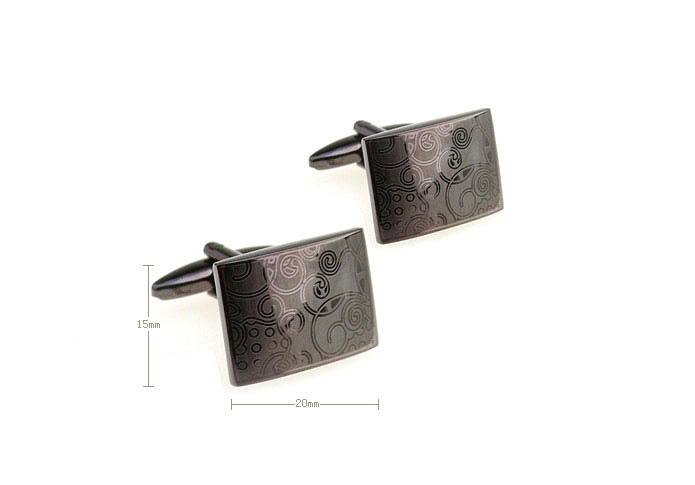 Laser Engraved Cufflinks  Gray Steady Cufflinks Metal Cufflinks Funny Wholesale & Customized  CL641219