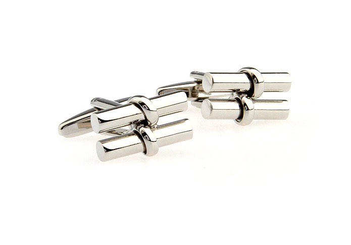  Silver Texture Cufflinks Metal Cufflinks Funny Wholesale & Customized  CL652554