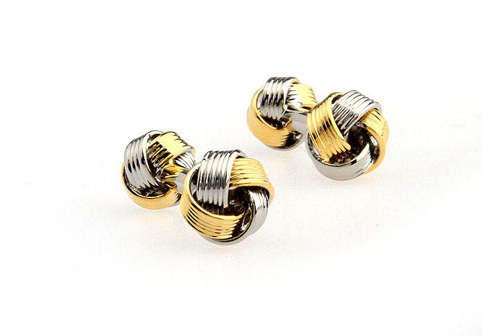  Gold Luxury Cufflinks Metal Cufflinks Knot Wholesale & Customized  CL652595